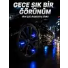 AsilTech Araç Sibop Işığı 4lü Set Otomatik Yanan LED Lastik Aksesuarı