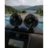 AsilTech Araç Vantilatör Oynar Başlıklı Çakmaklık Girişli 2 Modlu Oto Fan