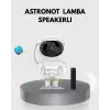 AsilTech Astronot Şekilli Galaxy Projeksiyon Lambası Nebula Efektli Dekoratif Lamba