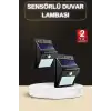 AsilTech Bahçe Aydınlatma Sensörlü Güneş Enerjili Duvar Lambası 40 Led Işık