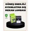 AsilTech Bahçe ve Veranda İçin Güneş Paneli ile Otomatik Şarj Olan LED Duvar Lambası