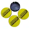AsilTech BBS Damla Geçme Jant Göbek Kapağı 4’lü Set 55/58mm Sarı