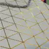 AsilTech Beyaz Geometrik Desenli Orta Boy Karton Hediye Çantası