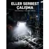 AsilTech Beyaz Led Işık Sensörlü Kafa Lambası Lityum Batarya Led El Fenerli Şarjlı