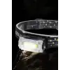 AsilTech Beyaz Led Işık Sensörlü Kafa Lambası Lityum Batarya Led El Fenerli Şarjlı