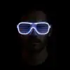 AsilTech Beyaz Led Işıklı Parti Gözlüğü - Neon 3 Modlu