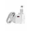 AsilTech Beyaz Ultra Plus Hızlı Şarj Seti Şarj Adaptörü ve Kablosu 67W