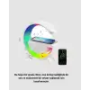 AsilTech Bluetooth 5.0 Hoparlör – Kablosuz Şarj, RGB Gece Lambası ve FM Radyo