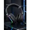AsilTech Bluetooth 5.0 RGB Işıklı Mikrofonlu Kablosuz Kulak Üstü Kulaklık