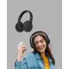 AsilTech Bluetooth 5.0 Siyah Kablosuz Kulaklık 18 Saat Batarya Katlanabilir Tasarım Yeni Nesil