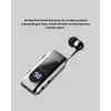 AsilTech Bluetooth 5.2 Klipsli Kablosuz Kulaklık – Dijital Ekran & Titreşimli Uyarı