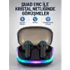 AsilTech Bluetooth 5.4 Kablosuz KulaklıkQuad ENC Mikrofonlu TWS Kulaklık