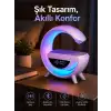 AsilTech Bluetooth Hoparlör 15W Kablosuz Hızlı Şarj LED Gece Lambası