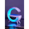 AsilTech Bluetooth Hoparlör 15W Kablosuz Hızlı Şarj LED Gece Lambası
