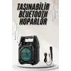 AsilTech Bluetooth Hoparlör Led Işıklı Taşınabilir Kablosuz Speaker Uzun Pil Ömrü