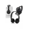 AsilTech Bluetooth Kablosuz Kulaklık Siyah Wireless 5.0 Kulak Üstü Uzun Pil Ömrü