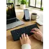 AsilTech Bluetooth Katlanabilir Klavye USB-C Şarjlı 3 Cihaz Bağlantılı Taşınabilir Klavye