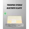 AsilTech Bluetooth Klavye – Kablosuz, Sessiz Tuşlu, Android iOS Windows Uyumlu, Kompakt Taşınabilir Tasarım