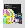 AsilTech Bluetooth Kontrollü Smart Şerit Led 10M Sese Duyarlı RGB Aydınlatma