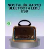 AsilTech Bluetooth Özellikli Nostalji Radyo 3 Bant FM AM SW