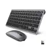 AsilTech Bluetooth ve 2.4G Destekli Kablosuz Klavye Mouse Seti Şarj Edilebilir