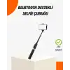 AsilTech Bluetooth’lu Işıklı Selfie Çubuğu – Katlanabilir, 130 cm