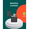 AsilTech Çakmak Parlak Siyah Doldurulabilir Hedyelik Eşya