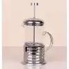 AsilTech Çelik Kulplu Cam French Press - 350 ml