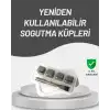AsilTech Çevre Dostu Metal Buz Küpü ve Kullanışlı Klips Seti