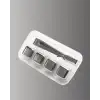 AsilTech Çevre Dostu Metal Buz Küpü ve Kullanışlı Klips Seti