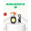 AsilTech Çok İşlevli USB Şarjlı Anahtarlık Fener