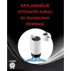 AsilTech Damacana Üstü Akıllı Su Pompası | 3 Damacana Kullanım | 4W Güç | Micro USB Şarjlı | Katlanabilir & Taşınabilir