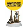 AsilTech Dekoratif Eyfel Kulesi ve Kum Saati Vintage Tarzı Masa Süsü Biblo