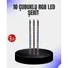 AsilTech Dekoratif LED Meteor Işık 10’lu Çubuk Seti