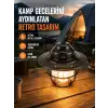 AsilTech Dekoratif ve Fonksiyonel Taşınabilir Kamp Gece Lambası
