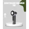 AsilTech Dijital Ekranlı Şarjlı Mini Fan 100 Kademeli Hız Ayarı