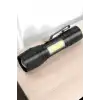 AsilTech El Feneri Led USB Şarjlı Zoom Mini Led Işık Acil Durum Feneri