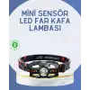 AsilTech El Sensörlü LED Far Suya Dayanıklı Şarjlı Kafa Lambası