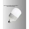 AsilTech Enerji Tasarruflu Şarjlı LED Ampul 30W Beyaz Işık