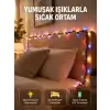 AsilTech Enerji Tasarruflu Şeffaf Kablo 5 m 50 LED Dekor Işık Yeni Nesil