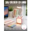AsilTech Esnek Gövdeli LED Masa Lambası Taşınabilir Gece Aydınlatması