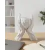 AsilTech Estetik El Figürlü Dekoratif 3D Baskı Vazo Saksı Ev Dekorasyonu