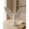 AsilTech Estetik Melek Kadın Figürlü 3D Dekoratif Biblo Modern Salon Dekoru