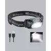AsilTech Gece Balıkçılığı İçin Ultra Parlak Şarjlı Kafa Lambası | 4 Işık Modu + USB Şarj