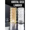 AsilTech Gece Lambası Kristal Lamba Dokunmatik Şarjlı Hediyelik
