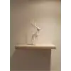 AsilTech Geyik Figürü Beyaz Modern Salon ve Raf Dekoru