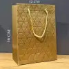 AsilTech Gold Geometrik Desenli Mini Boy Karton Hediye Çantası
