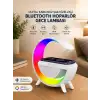 AsilTech Google Dijital Kablosuz Şarj Özellikli Bluetooth Hoparlör Gece Lambası