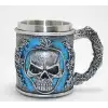 AsilTech Grim Reaper Azrail Kabartmalı 3D Tasarım Çelik Kupa Bardak