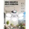 AsilTech Güneş Enerjili Katlanabilir 5 Kanatlı Solar Bahçe Lambası